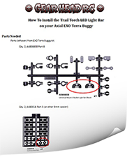 How To Install Trail Torch LED Light Bar on Axial EXO
