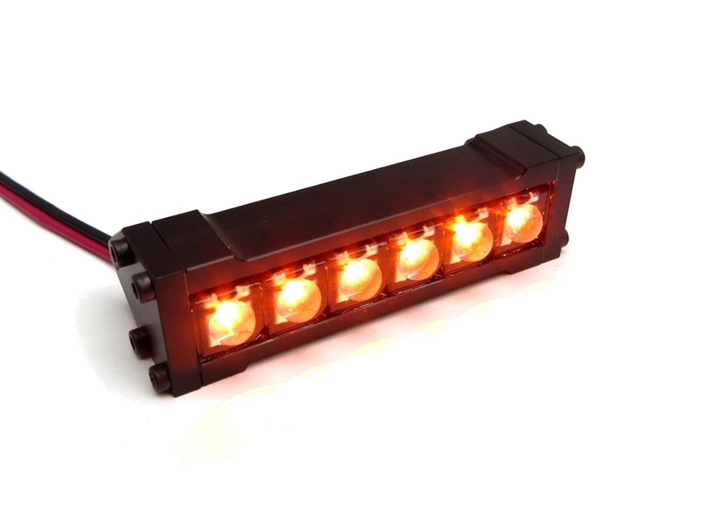 1/10 Scale 2" LED Light Bar with Mounting Brackets - Amber