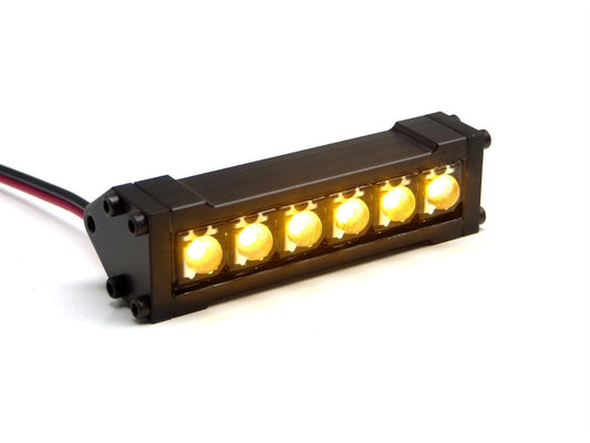 1/10 Scale 2" LED Light Bar with Mounting Brackets - Yellow